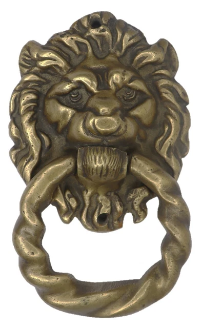 Lion Door Bell Antique Victorian Style Handmade Brass Door Knocker Home Décor
