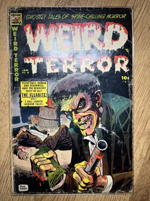 Weird Terror #9 (1954) Comic Media, Amazing Don Heck Cover/Art! Pre Code Horror!