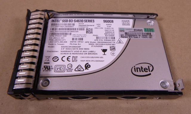 Hard Disk Intel Ssd 960gb Intel SSD D3 S4510 SERIES 960GB Internal SSD