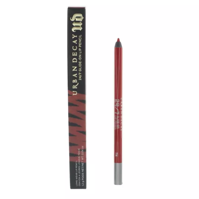 Urban Decay Red Lip Liner Long-Wear Lip Pencil 24/7 Glide On 714 Lipliner - NEW