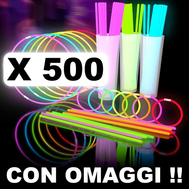 1000 Braccialetti Luminosi VERDI Starlight - Fluorescenti Per Feste - Foto 10