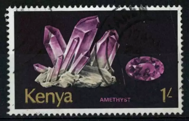 Kenya 1977 SG#114, 1s Amethyst, Minerals Definitive Used #F4216