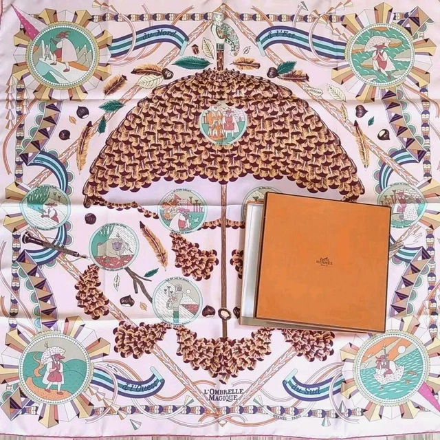 Hermes Scarf Magic Wand Umbrella Carré90