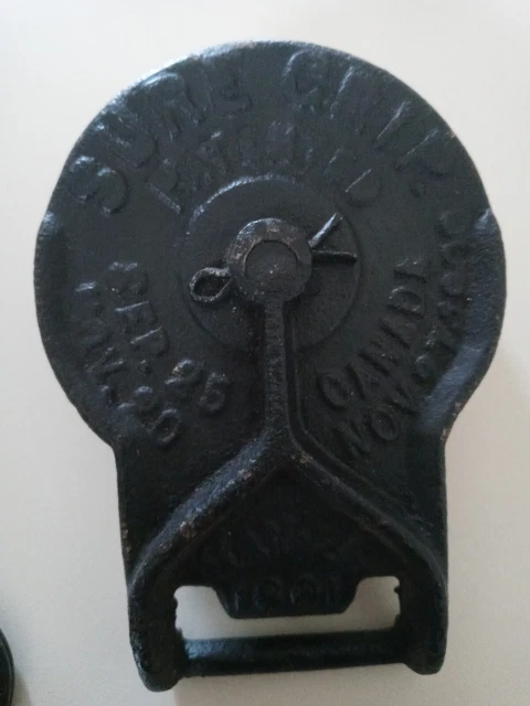 1 Antique Vintage Myers Sure Grip Barn Door Roller Cast Iron Louden Porter