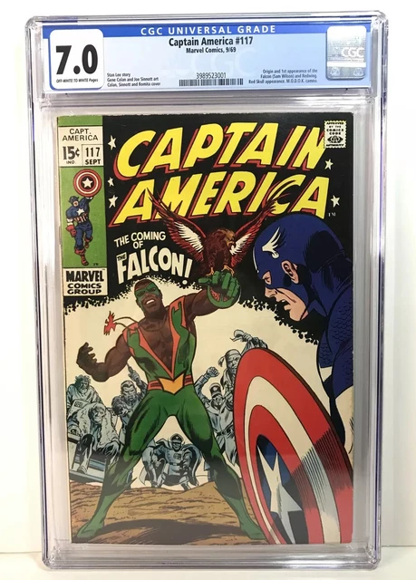 Captain America #117 - 1st App of the Falcon (Sam Wilson) - CGC Grade 7.0 - 1969