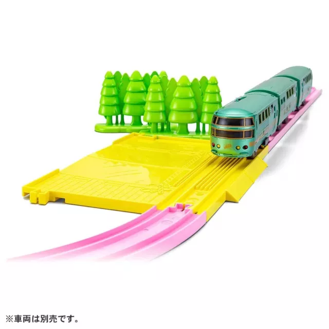 Takara Tomy Tomica Plarail Scenery Color Rail Kit -Flower & Railroads (NO TRAIN) 2