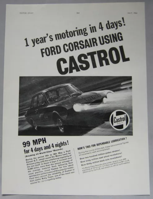 1964 Castrol Original advert No.1