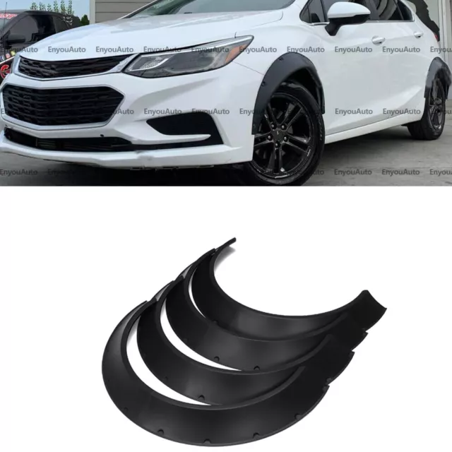 4X 33" For Chevrolet Cruze Universal Fender Flares Wheel Arches Wide Body Kit