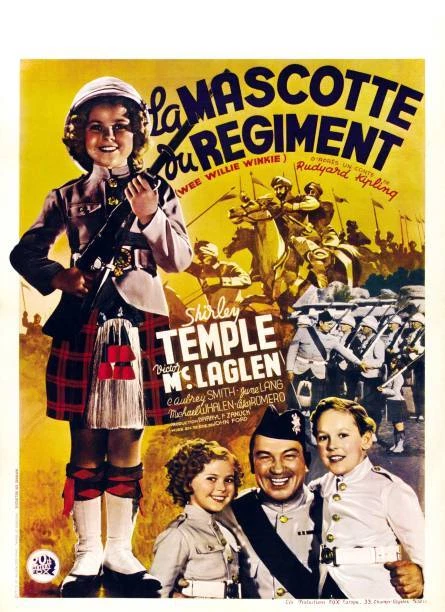 Wee Willie Winkie poster Shirley Temple Victor McLaglen OLD MOVIE PHOTO