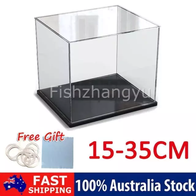 15-35cm Acrylic Display Case Clear Box Dustproof Large Self-Install Cars Trucks