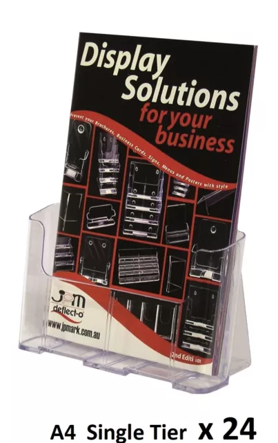 Deflect-o A4 / Portrait Brochure Display Holder Counter Top 77001   x  24 Units