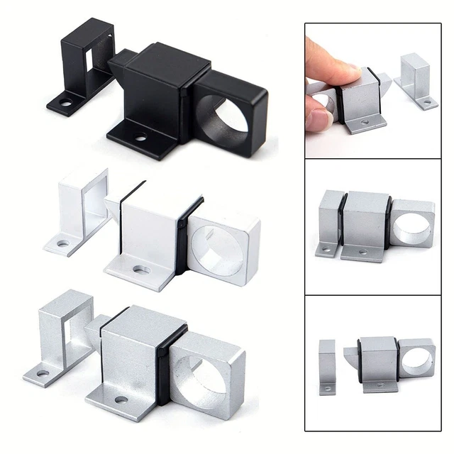 Plastique Blanc Fenêtre Verrou De Porte Sash Swing De Sécurité Serrure à Pêne Demi-tour Home Boîtier En Toute Sécurité Ouverture Et Fermeture Verrou De Poignée