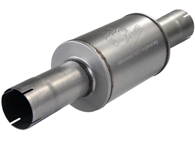 AFE High Performance Atlas Steel Round Gray Exhaust Muffler Part is Universal