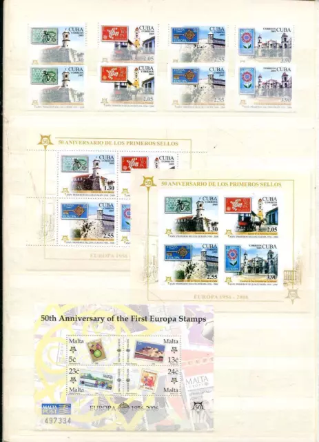 Motivsammlung 50 Jahre Europa/CEPT Briefmarken 2006 ** aus aller Welt
