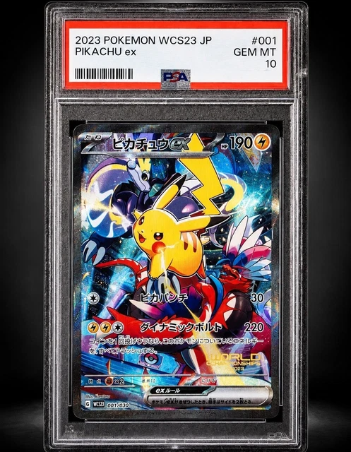 PSA 10 PIKACHU ex 001/030 WCS23 World Championship 2023 Japanese