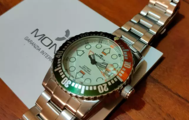 MONDIA ZENITH WAVE diver 500mt. 50ATM box Eta 2924 2 no Omega Speedmaster Rolex EUR 292 00 PicClick FR