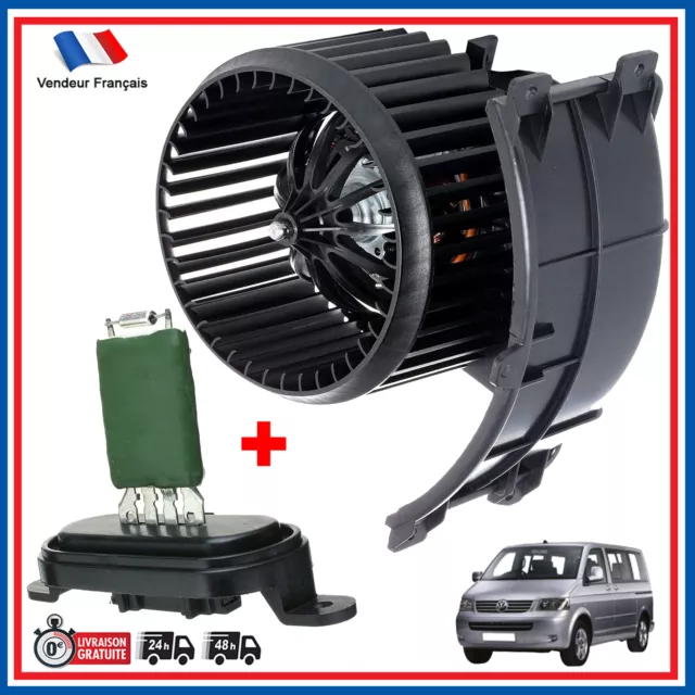 Moteur de Ventilation Intérieure + Resistance pour VW MULTIVAN TRANSPORTER T5