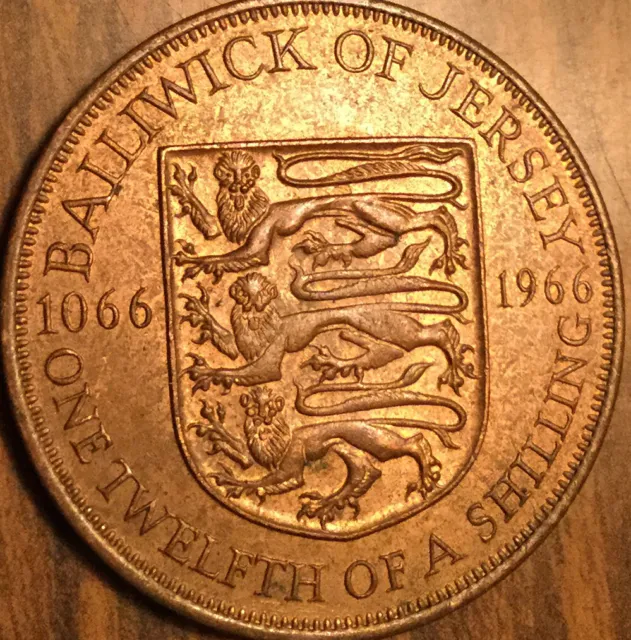 1966 Jersey One Twelfth Of A Shilling Coin