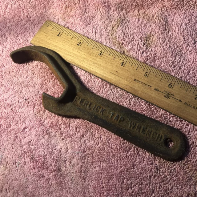 Vintage Rare Perlick Tap Wrench Beer Tap Tool Advertising Mancave Needs TLC Look