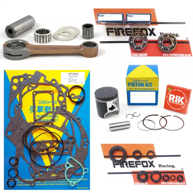 Kawasaki KX125 1992 1993 Engine Rebuild Kit - Rod Gaskets Piston Seals