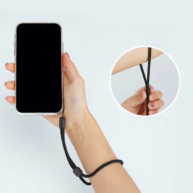 2Pcs Black Camera Phone Wrist Hand Straps Lanyard For iPhone MP3 MP4 For Go Pro