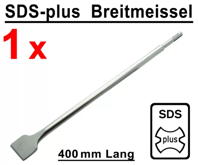 SDS-plus Breitmeißel 40mm x 400mm Meißel Stemmmeißel für Bohrhammer Stemmhammer