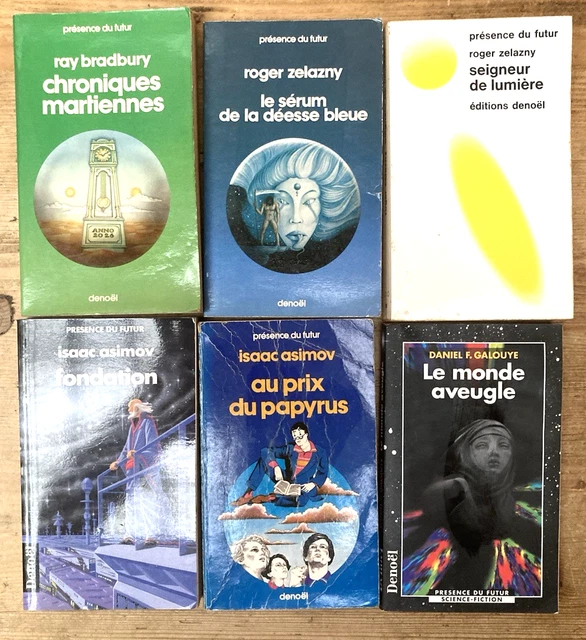 Lot De 11 Livres "Présence Du Futur" - Denoël - Format Grand - Bon État