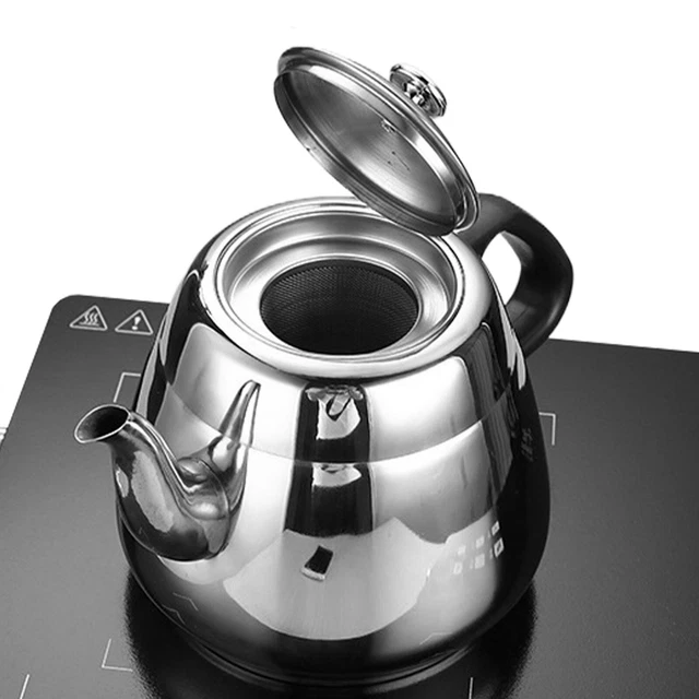 METAL KETTLE 1.5L Water Boiling Kettle with Tea Strainer Food Grade Tea