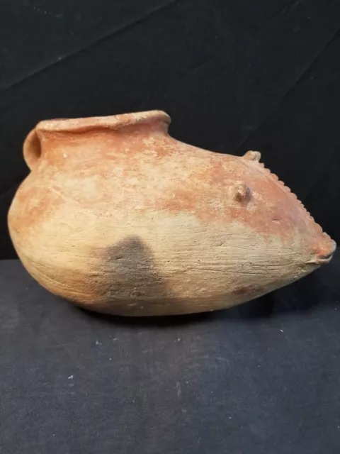 Pre Columbian Pottery Effigy Figure Breast Shaped Jar