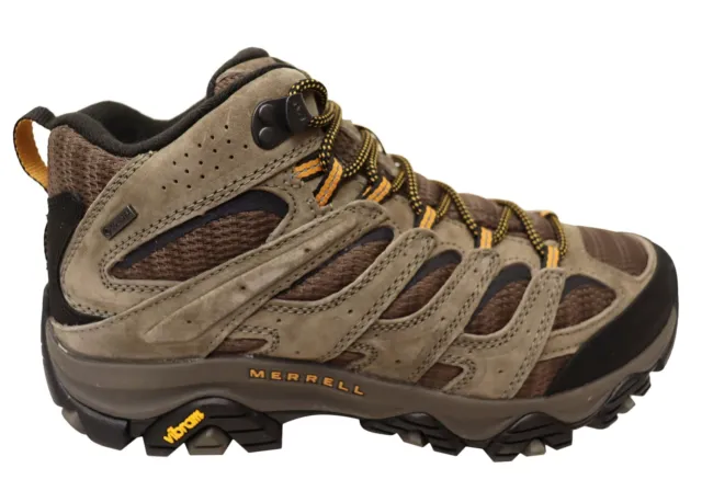 Mens Merrell Moab 3 Mid Gore Tex Wide Fit Leather Hiking Boots - ModeShoesAU