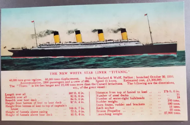 14 TITANIC Postkartensammlung Startticket Fotos altes Schiff Kapitän antik UK 3