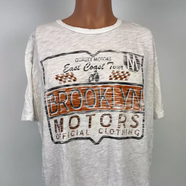 Brooklyn Motors Motorcycle East Coast Tour Official T Shirt Made USA 2XL