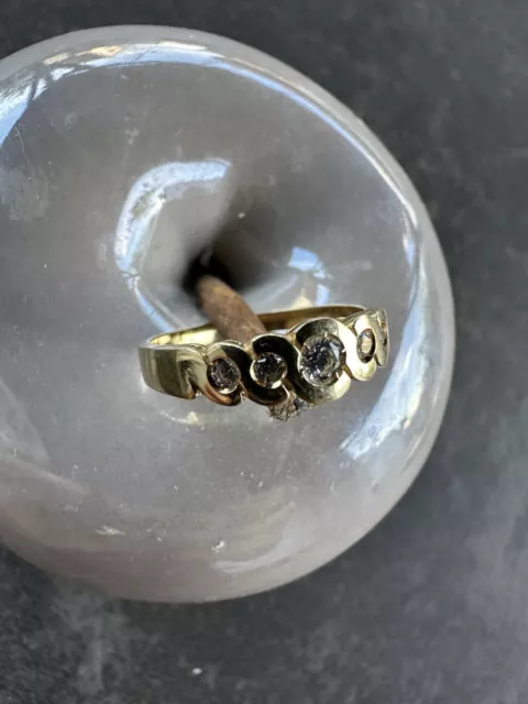 Brillant Ring aus 585 14kt Goldring Top Wesselton VVS ca. 3,14gr.