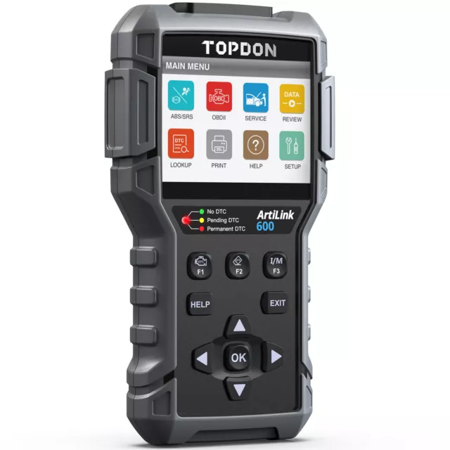 TOPDON AL600 KFZ OBD2 Diagnosegerät Scanner Fehler Auslesegerät Aktive Test BMS