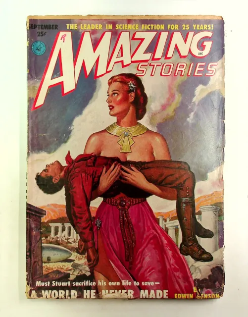 Amazing Stories Pulp Sep 1951 Vol. 25 #9 GD/VG 3.0