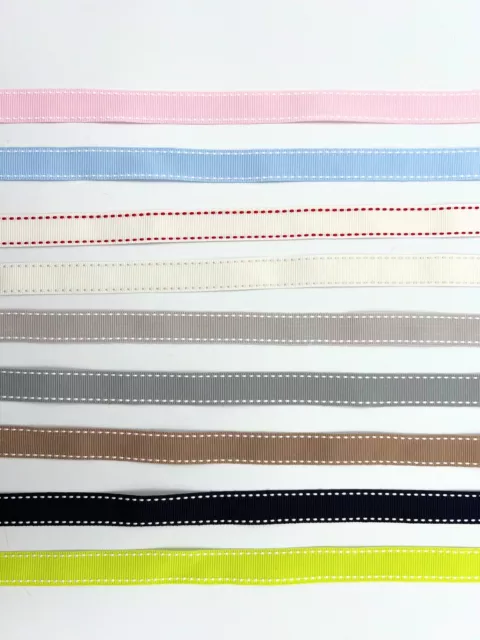 Grosgrain Ribbon with accent stitching  Wholesale  50 YARDS (45m)  50% off RRP!