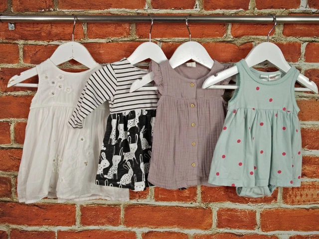 Baby Girl Bundle Age 0-3 Months Next H&M M&S Dress Set Summer Party Casual 62Cm