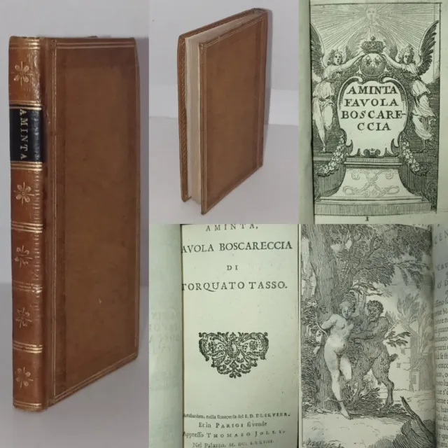 TASSO. TORQUATO. Aminta Favola Boscareccia Di Torquato Tasso. 1678, Elsevier