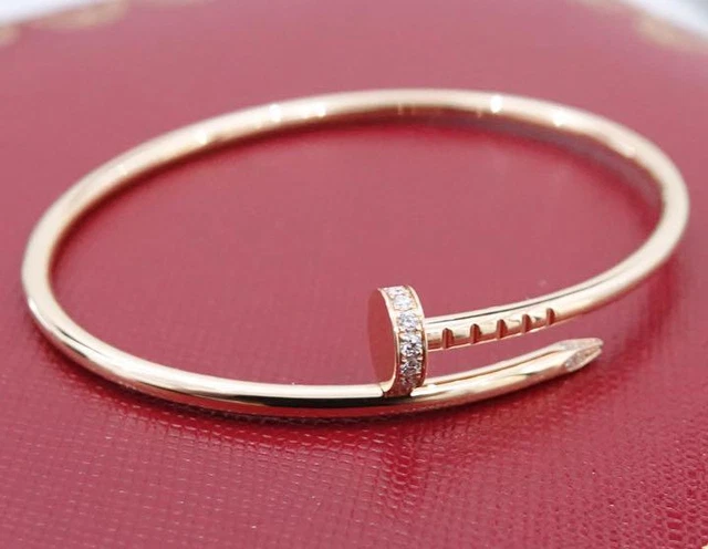 Cartier Justo Ann Kuru Bracelet Diamond Pg Pink Gold 15 _86269