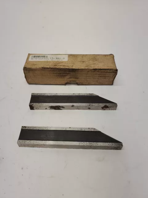 SPI 4" Overall Length, 0.75" Jaw Thickness, Gage Block Bevel End Jaws 15-351-0