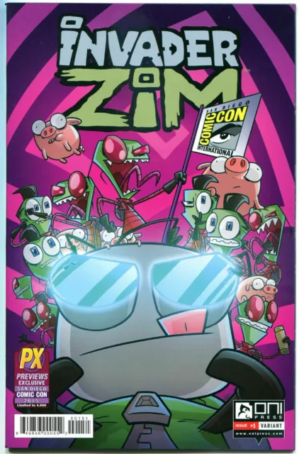 Sdcc 2015 Invader Zim #1 San Diego Comic Con Variant Comic Book Oni Press New Di