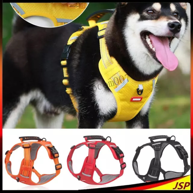 Hundegeschirr Air Mesh Anti Zug Geschirr Brustgeschirr Reflektierend Gepolstert