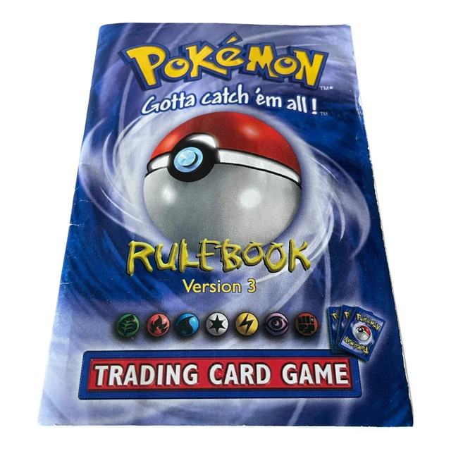 POKEMON TRADING CARD Game (TCG) Rulebook Version 3 - AC/Vintage/1999 ...