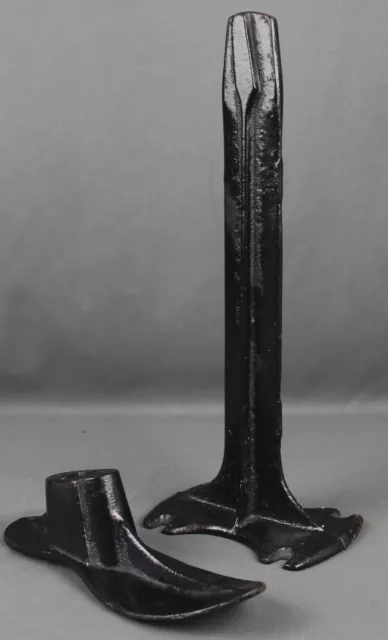 Antique Cast Iron Eclipse Pat'd Cobbler's Shoe Last and Stand,Anvil, Size B Form