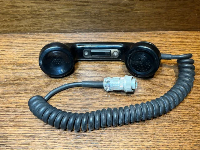 Vintage Handheld Train Railroad Radio Dispatch SwitchmanTelephone Handset (D)