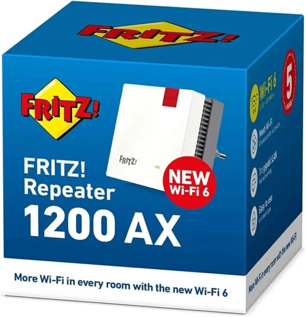 AVM FRITZ!Repeater 1200 AX / Wifi 6 Mesh / WLAN Repeater (20002974) *NEU&OVP* 🔝