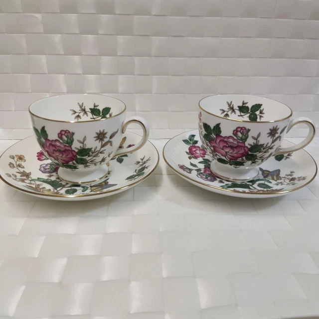 Wedgwood Charnwood Cup Saucer Pair