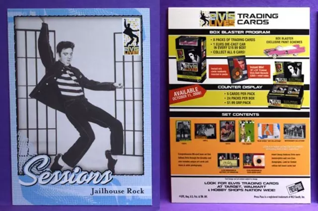 Elvis Presley 2006 Press Pass Elvis Lives Trading Cards Promotional Sample Promo