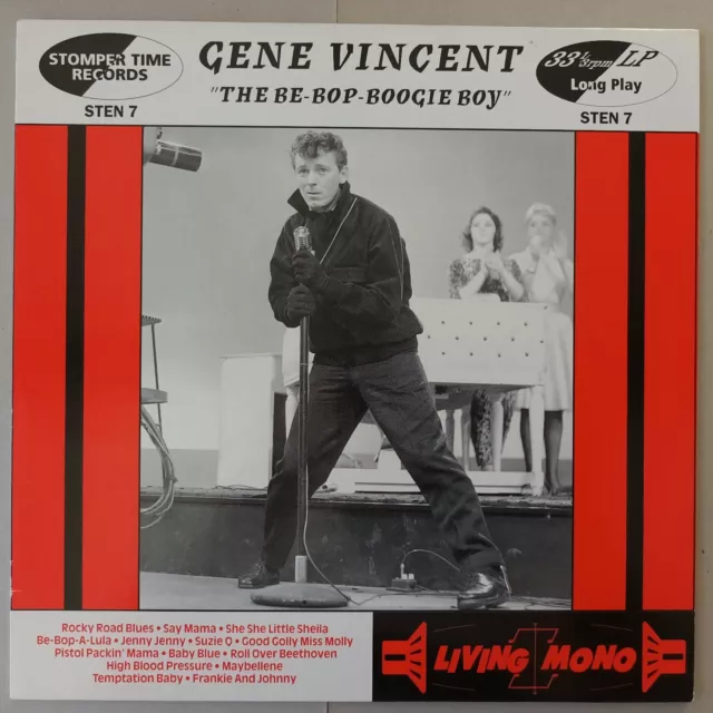 GENE VINCENT the be bop boogie boy - LP vinyle 33T 10' 25 cm Stomper Time