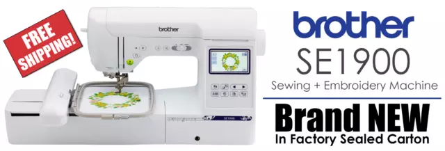 Brother SE1900 Sewing and Embroidery Machine w/ 5 x 7 Hoop +